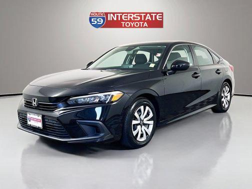 Crystal Black Pearl 2022 Honda Civic LX