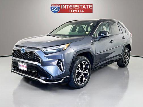 Silver Sky Metallic/Midnight Black Metallic 2023 Toyota RAV4 Prime XSE