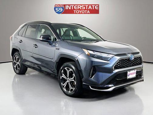 Silver Sky Metallic/Midnight Black Metallic 2023 Toyota RAV4 Prime XSE