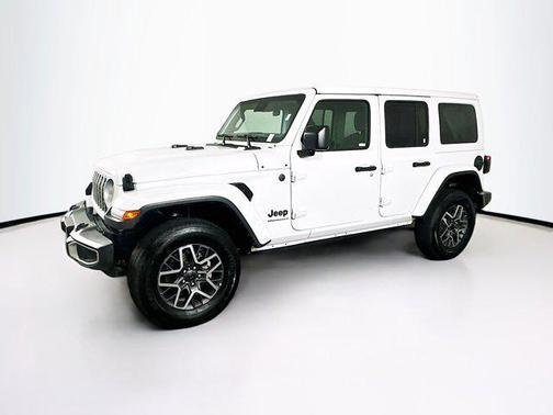 Bright White Clearcoat 2025 Jeep Wrangler 4-Door Sahara 4x4