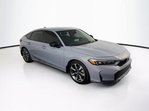 Sonic Gray Pearl 2025 Honda Civic Hybrid Sport Touring