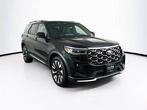 Agate Black Metallic 2025 Ford Explorer Platinum