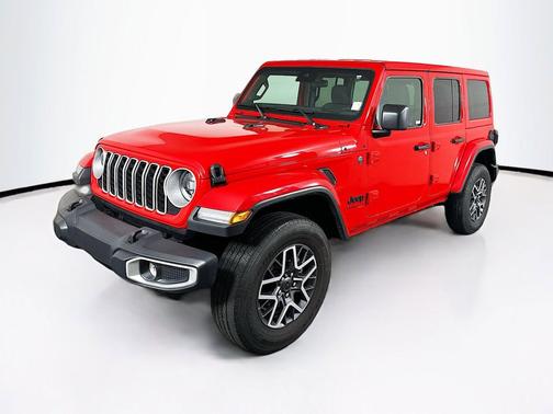 Firecracker Red Clearcoat 2025 Jeep Wrangler 4-Door Sahara 4x4