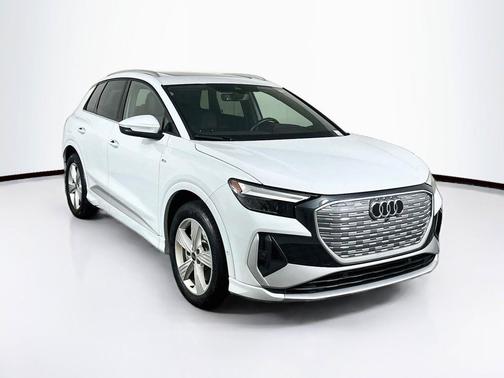 Glacier White Metallic 2024 Audi Q4 e-tron Premium Plus 55 quattro