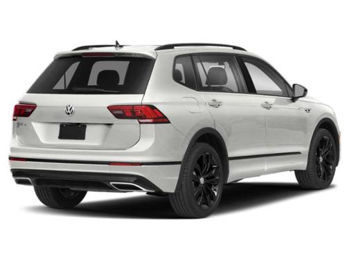 Pure White 2021 Volkswagen Tiguan 2.0T SE R-Line Black