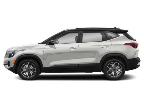 Clear White/Black Roof 2021 Kia Seltos S