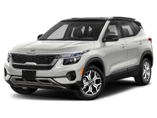 Clear White/Black Roof 2021 Kia Seltos S