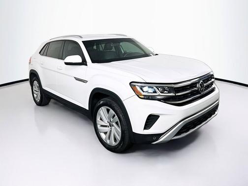 Pure White 2023 Volkswagen Atlas Cross Sport 2.0T SE w/Technology