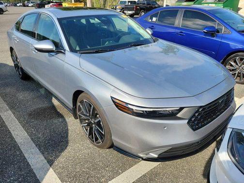 Solar Silver Metallic 2024 Honda Accord Hybrid Touring