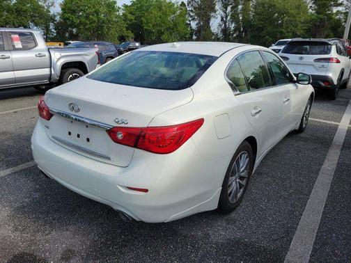 Moonlight White 2015 INFINITI Q50 Premium