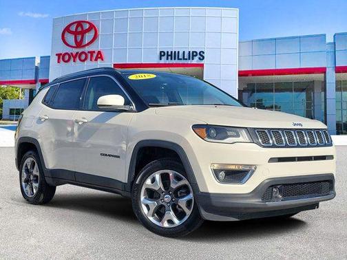 Pearl White Tri-Coat 2018 Jeep Compass Limited