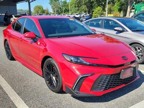 Supersonic Red 2025 Toyota Camry SE