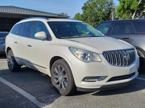 White Frost Tricoat 2017 Buick Enclave Leather