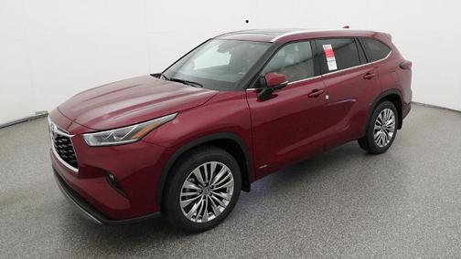 Ruby Flare Pearl 2026 Toyota Highlander Hybrid Platinum
