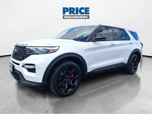 Star White Metallic Tri-Coat 2021 Ford Explorer ST
