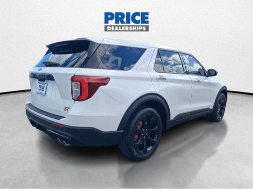Star White Metallic Tri-Coat 2021 Ford Explorer ST