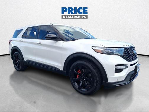 Star White Metallic Tri-Coat 2021 Ford Explorer ST