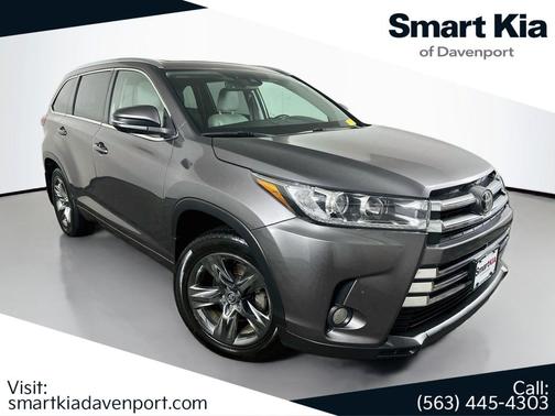 Predawn Gray Mica 2017 Toyota Highlander Limited Platinum