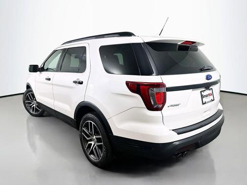 White Platinum Clearcoat Metallic 2018 Ford Explorer Sport