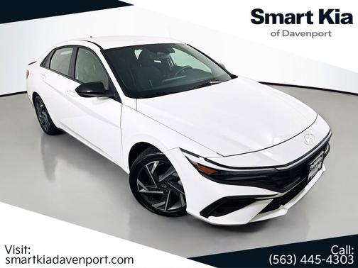 Serenity White 2025 Hyundai ELANTRA Sport