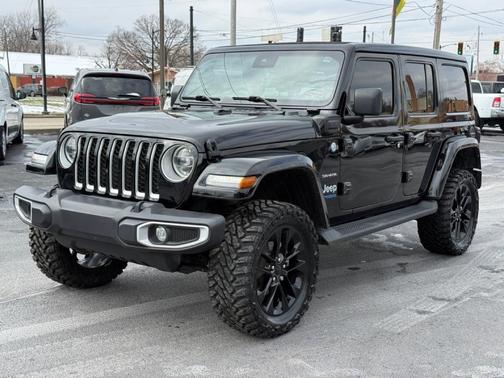 Black 2021 Jeep Wrangler Unlimited 4xe Sahara
