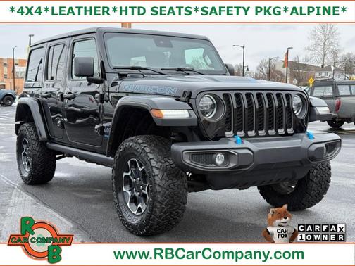 Black 2022 Jeep Wrangler Unlimited 4xe Rubicon