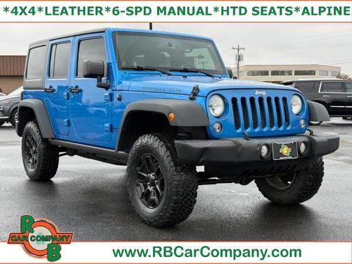 Blue 2014 Jeep Wrangler Unlimited Rubicon