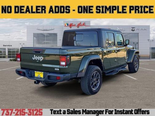 Sarge Green Clearcoat 2022 Jeep Gladiator Overland