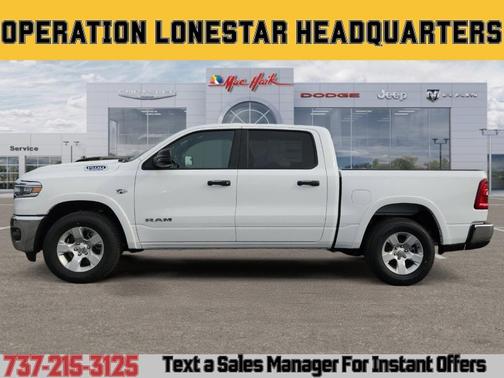 Bright White Clearcoat 2026 RAM 1500 Big Horn/Lone Star