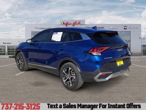 Sapphire Blue 2023 Kia Sportage EX