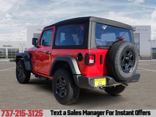 Firecracker Red Clearcoat 2026 Jeep Wrangler Sport