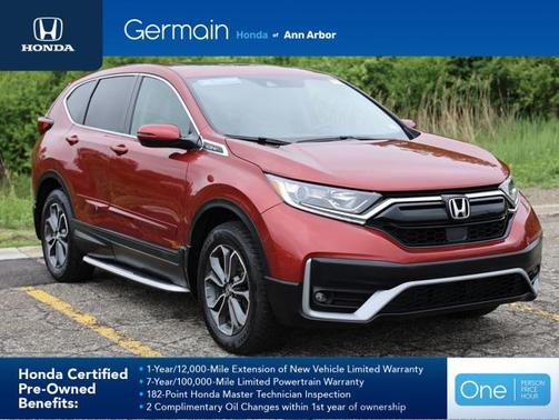 Radiant Red Metallic 2021 Honda CR-V AWD EX