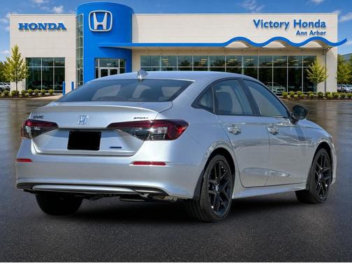 Solar Silver Metallic 2026 Honda Civic Hybrid Sport