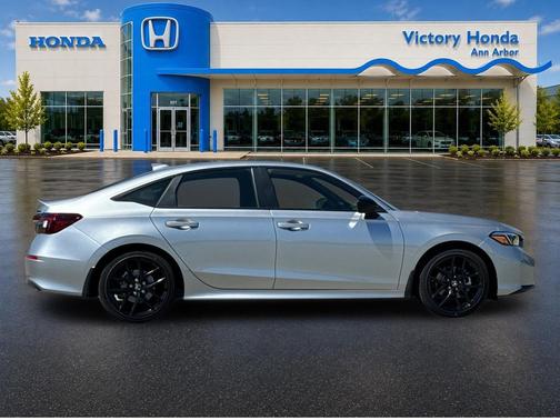Solar Silver Metallic 2026 Honda Civic Hybrid Sport