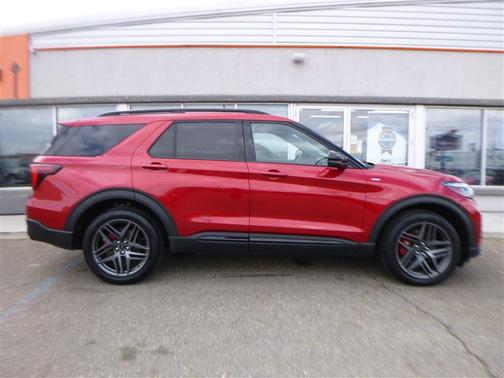 Burgundy 2025 Ford Explorer ST-Line