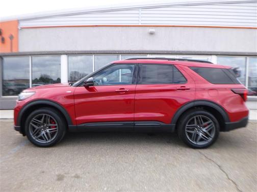 Burgundy 2025 Ford Explorer ST-Line