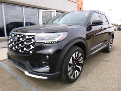 Agate Black Metallic 2025 Ford Explorer Platinum