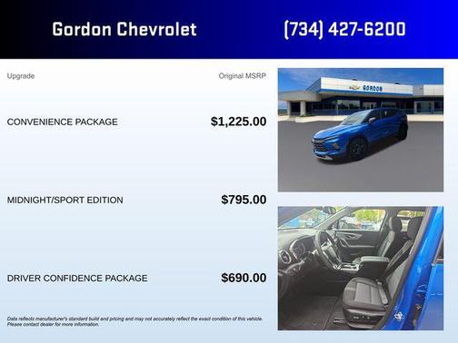 Blue 2025 Chevrolet Blazer 2LT