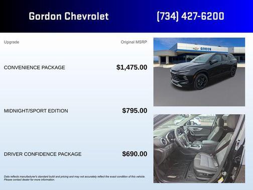 Black 2023 Chevrolet Blazer 2LT