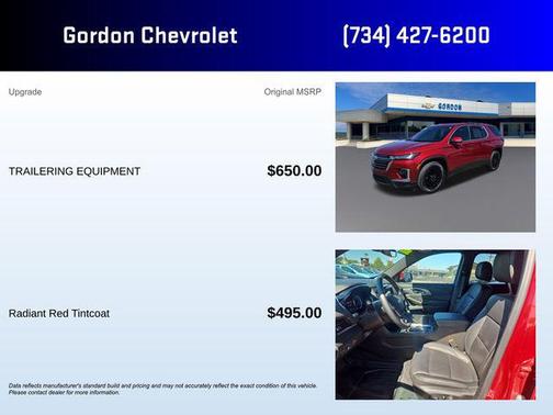 Red 2023 Chevrolet Traverse LT Leather