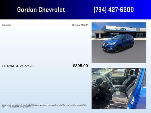 Blue 2018 Ford Escape SE