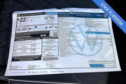 2026 Volkswagen Atlas Cross Sport 2.0T SEL Premium