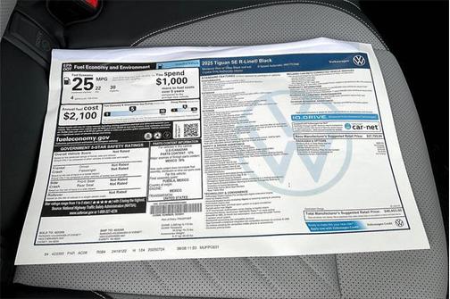 2025 Volkswagen Tiguan 2.0T SE R-Line Black 4MOTION