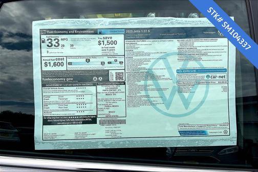 2025 Volkswagen Jetta 1.5T S