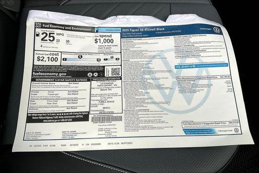 2025 Volkswagen Tiguan 2.0T SE R-Line Black 4MOTION