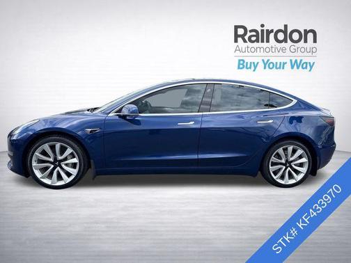 Deep Blue Metallic 2019 Tesla Model 3 Long Range