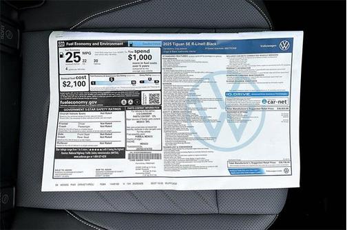 2025 Volkswagen Tiguan 2.0T SE R-Line Black 4MOTION