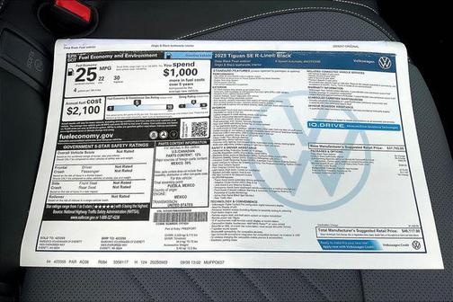 2025 Volkswagen Tiguan 2.0T SE R-Line Black 4MOTION