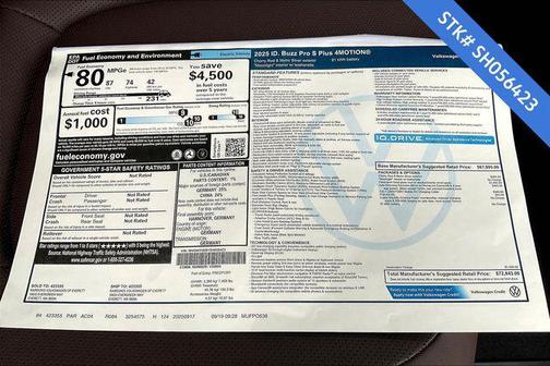 2025 Volkswagen ID. Buzz Pro S Plus with 4MOTION