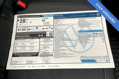 2025 Volkswagen Taos 1.5T SE